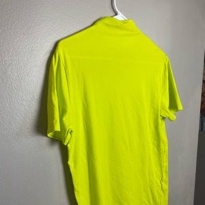 ASOS DESIGN muscle fit jersey turtleneck in neon green boy band 00s y2k Large